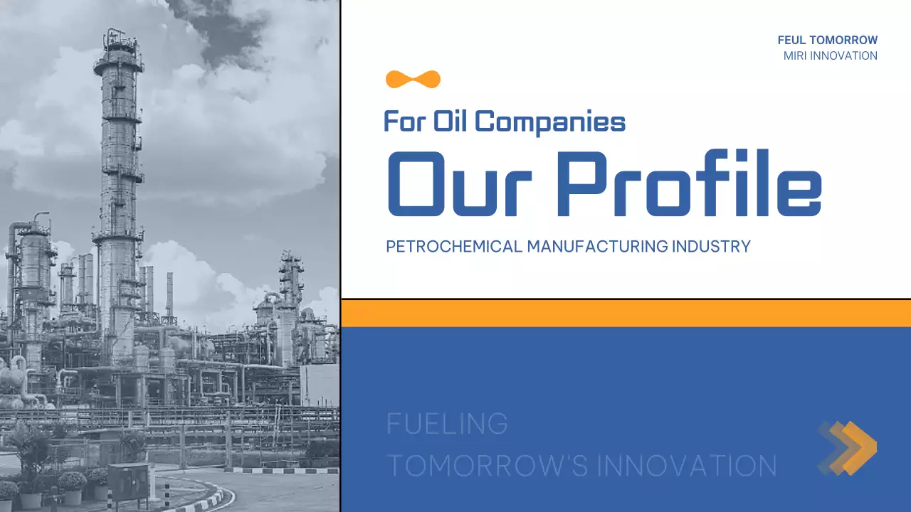 Blue Professional Oil Profile Document Presentation