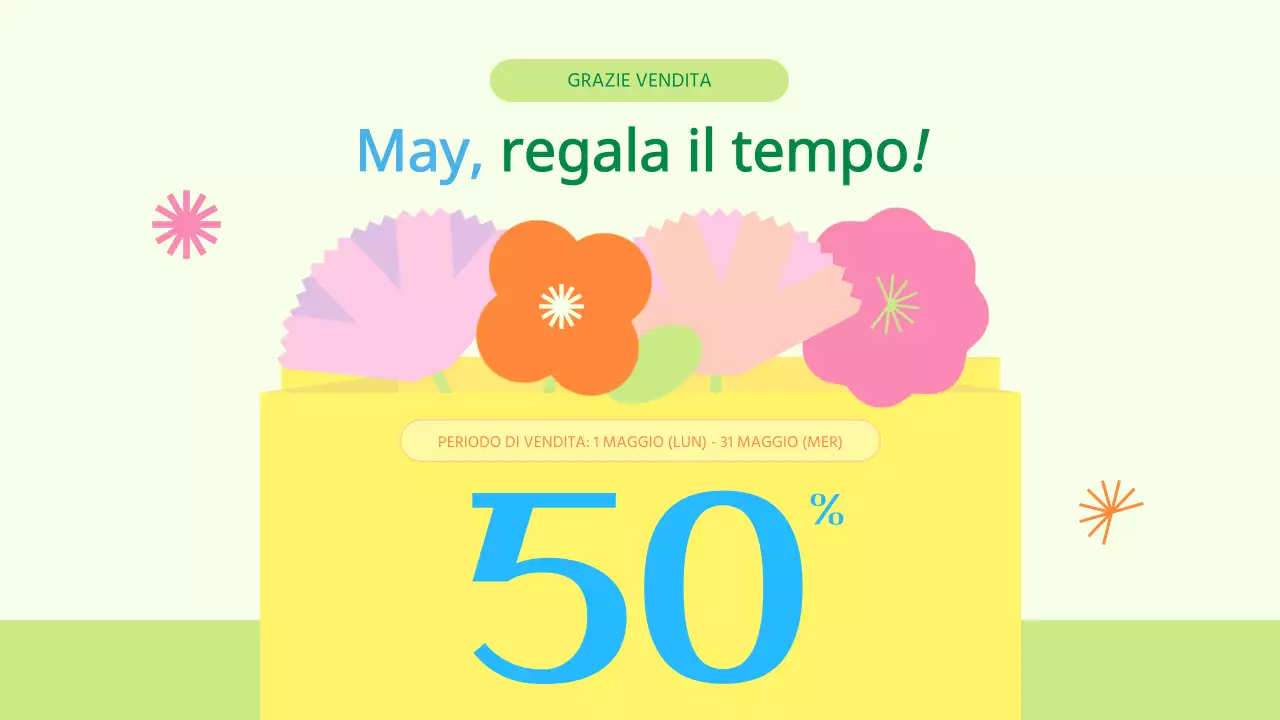 Promuovere la vendita di regali del Mese della Casa Gialla e Verde