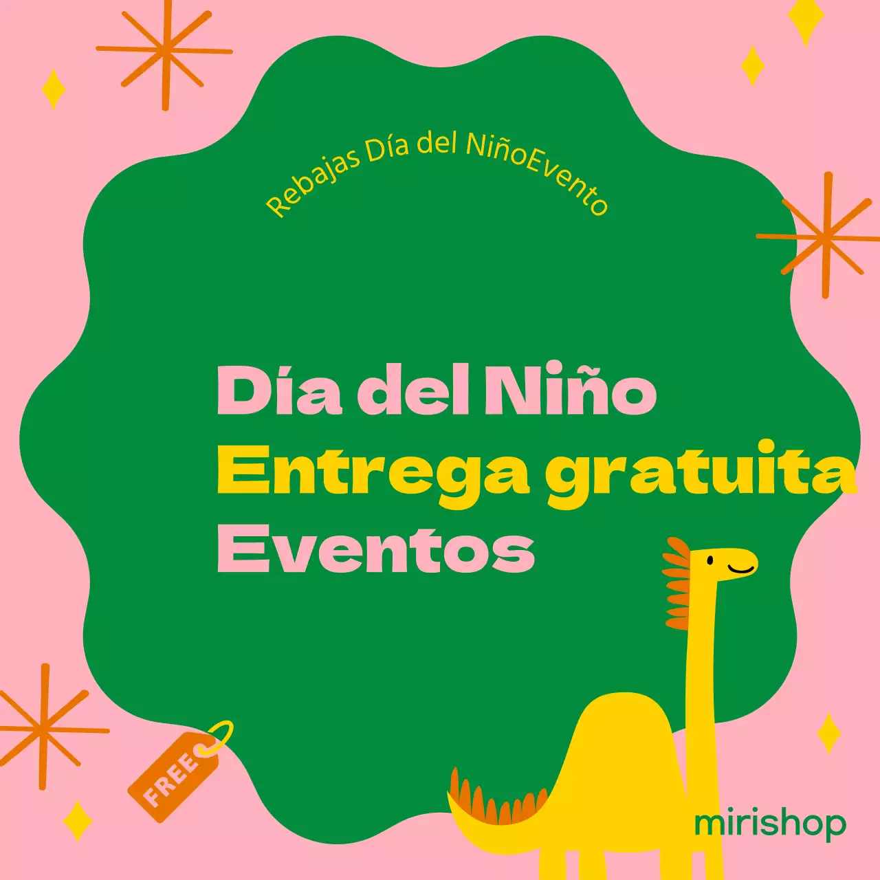 Puesto de venta del mercado abierto tropical en amarillo y rosa