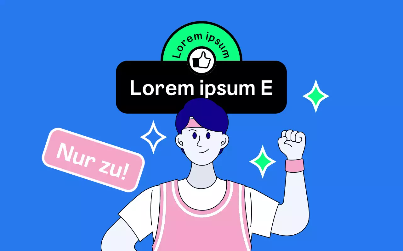 Sportlicher Wettkampf mit einem männlichen Trainer, der Sie anfeuert