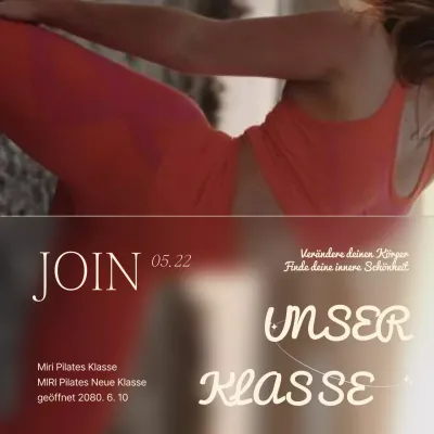 Pilates im Trend mit Orange und Braun fördern