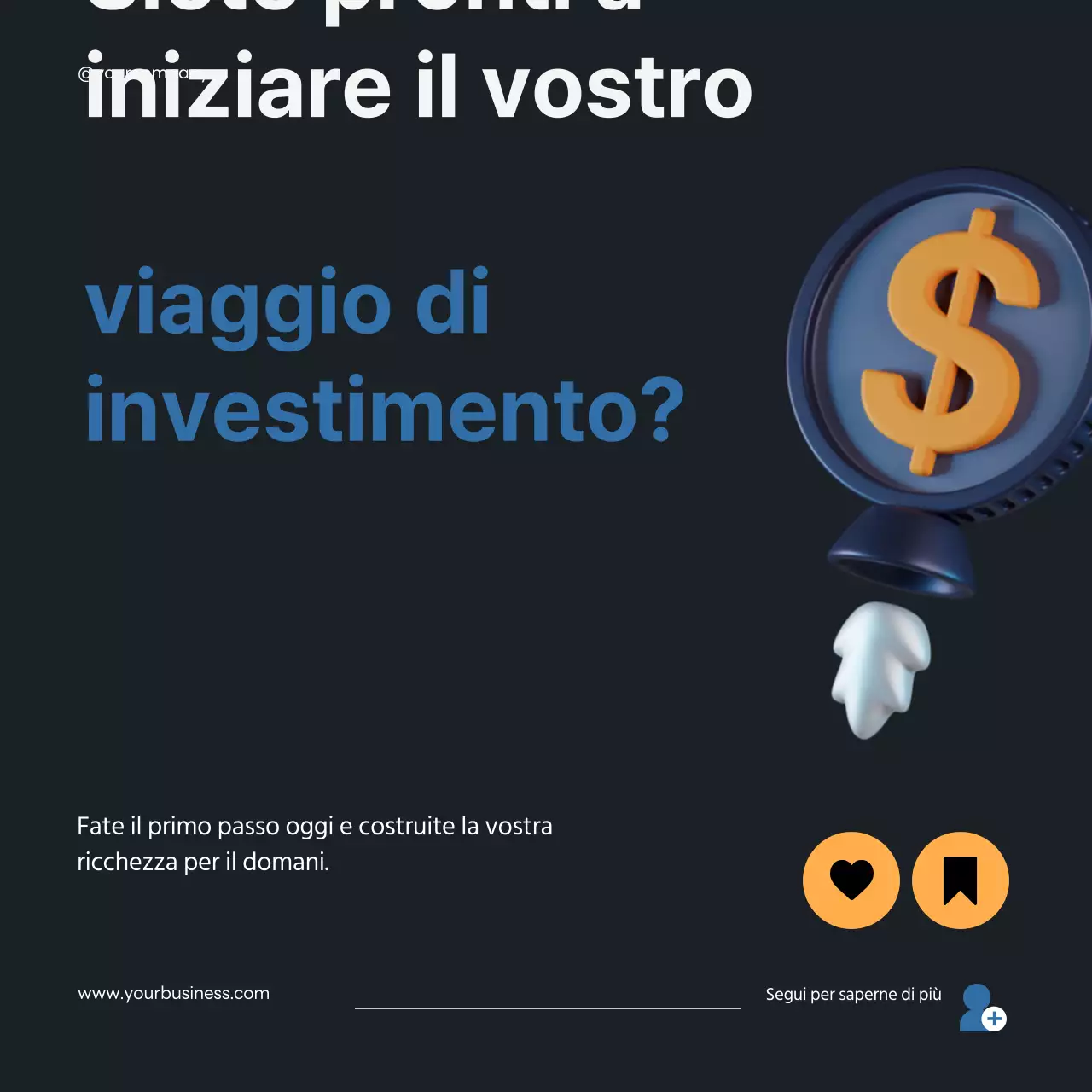 Guida alla strategia di investimento moderna in nero e blu