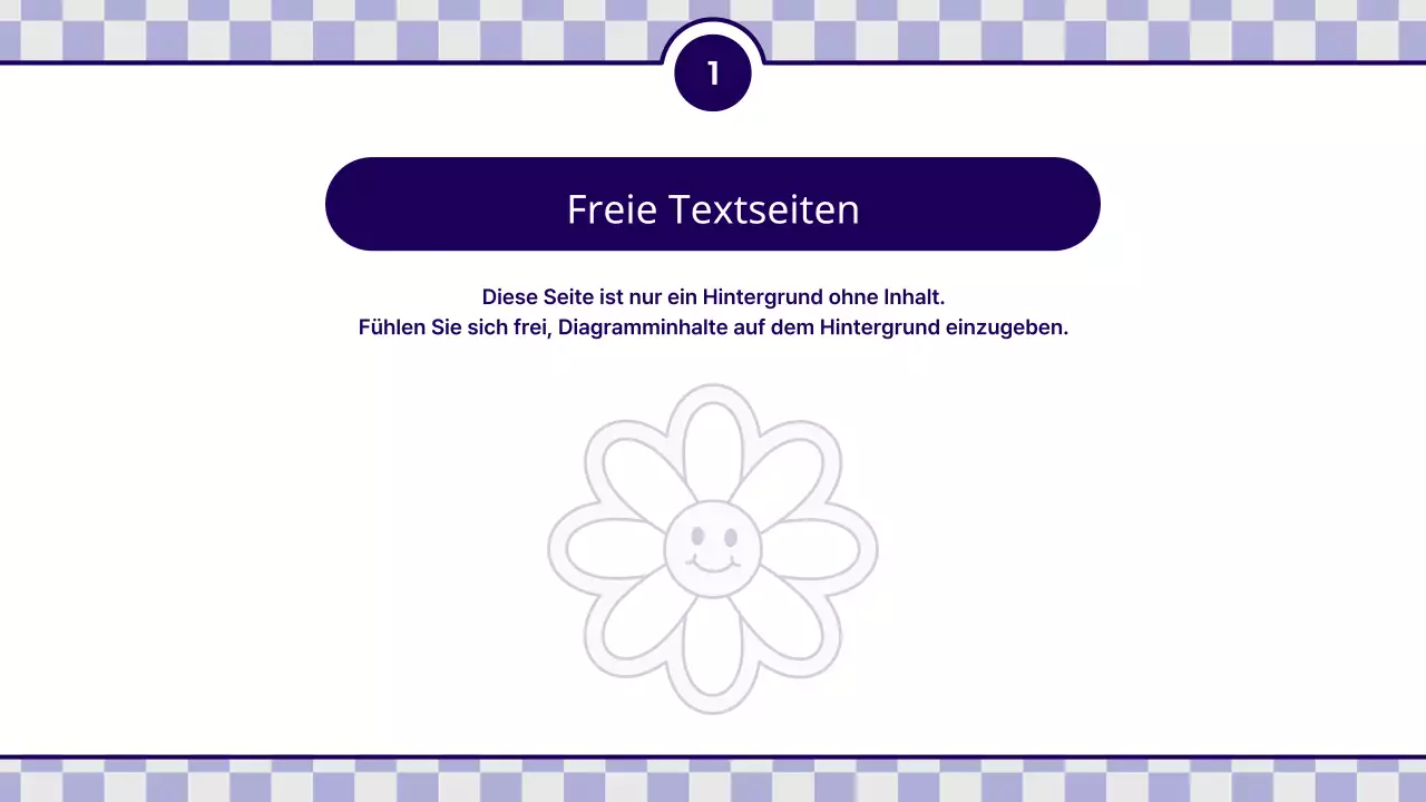 Prospekt mit kitschigen lila und gelben Aufklebern