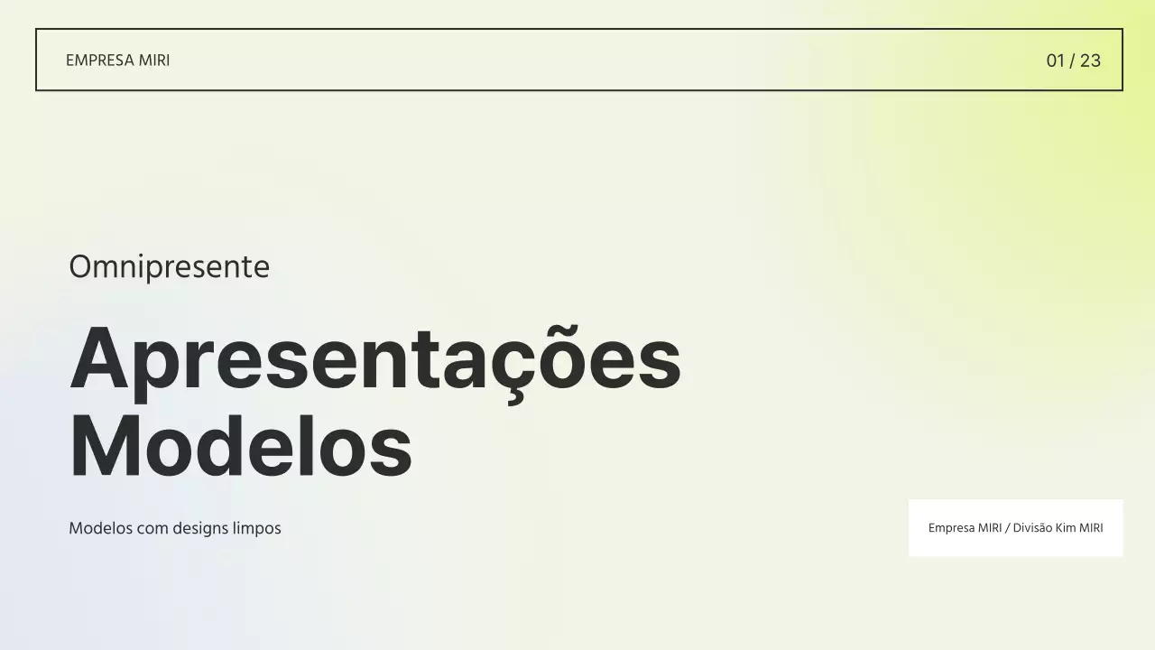 Relatório de apresentação simples em branco e castanho-escuro
