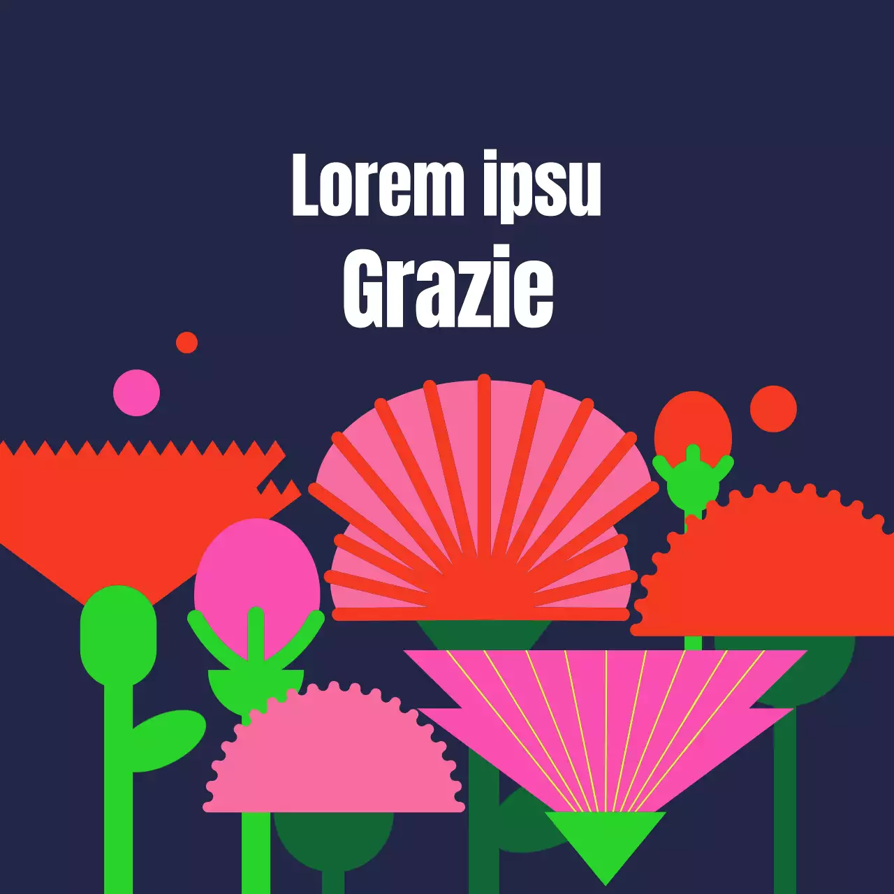 Un campo di garofani per la festa degli insegnanti su uno sfondo scuro