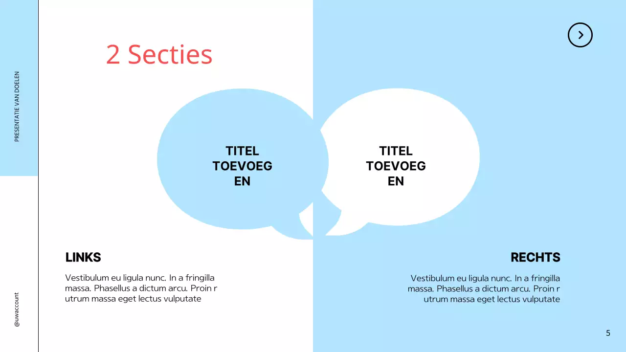 Sky Blue Eenvoudige Doelen Presentatie voor Bedrijfsstrategie