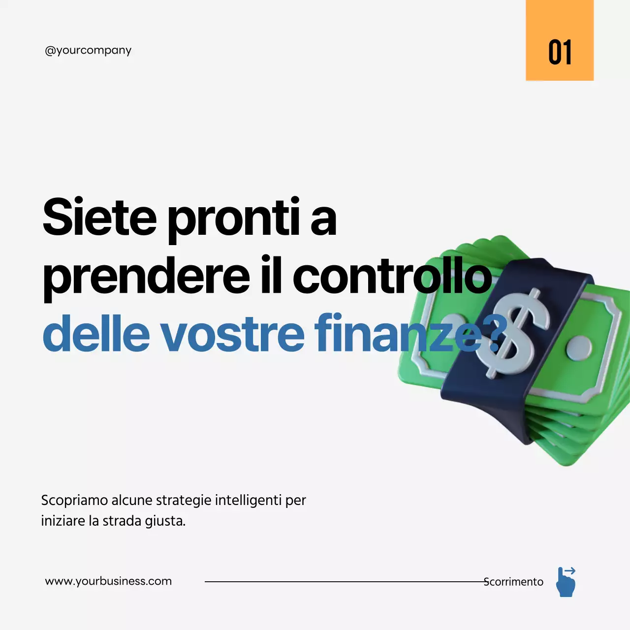 Guida alla strategia di investimento moderna in nero e blu