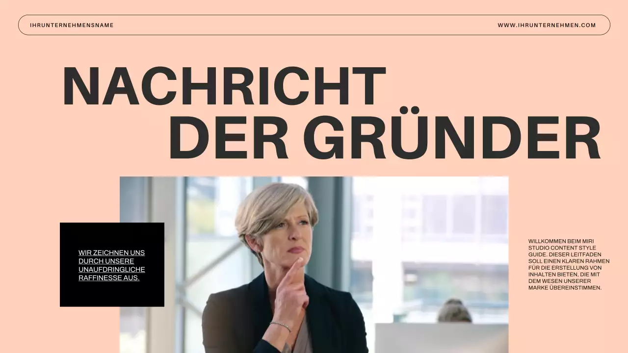 Blue Minimal Business Einführung des Unternehmens