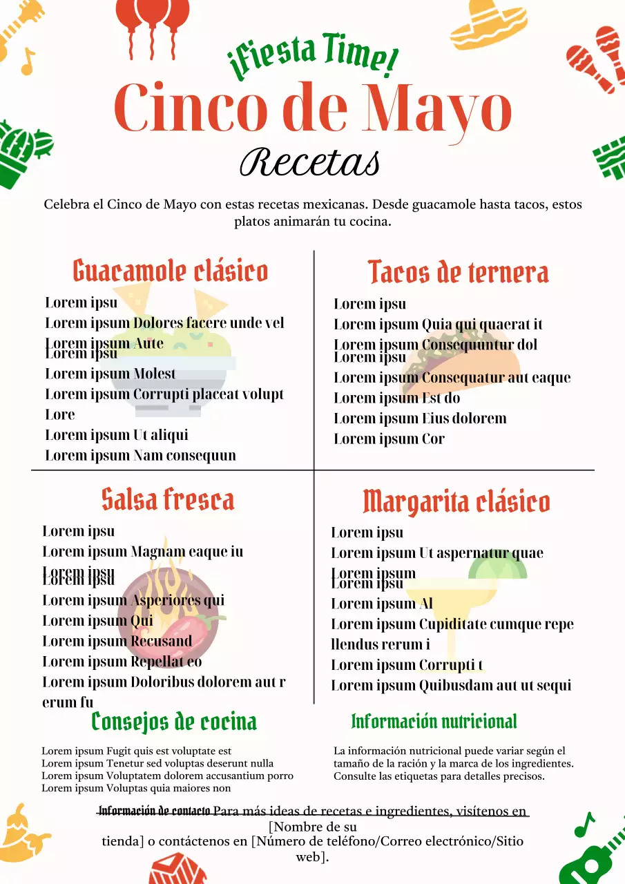 White Basic Cinco de Mayo Recipes