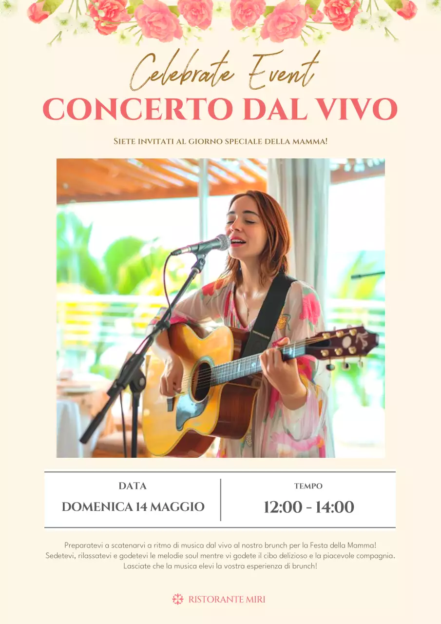 Promuovere un evento di lusso per la Festa della Mamma in rosa e beige