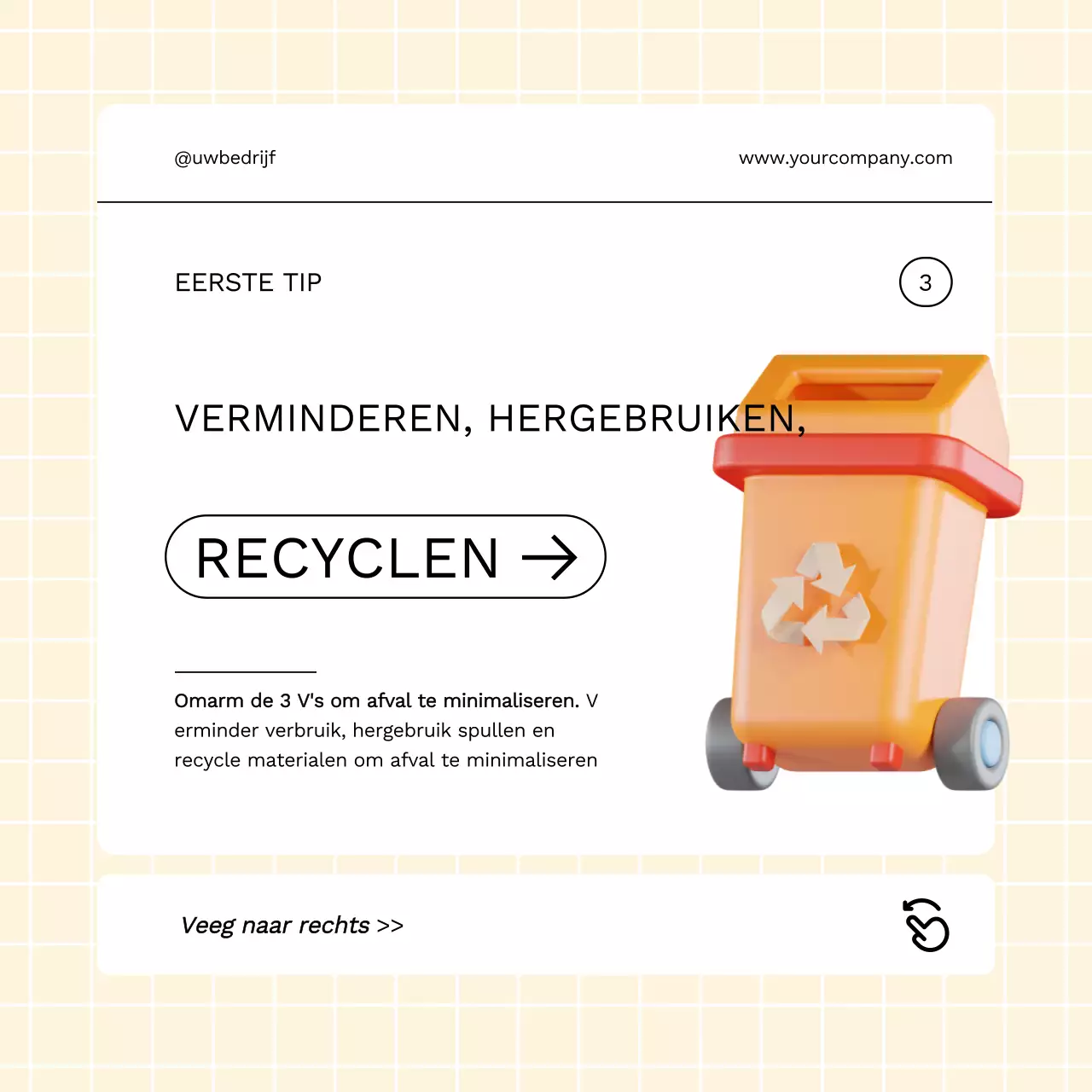 Oranje gids met eenvoudige tips voor groener leven