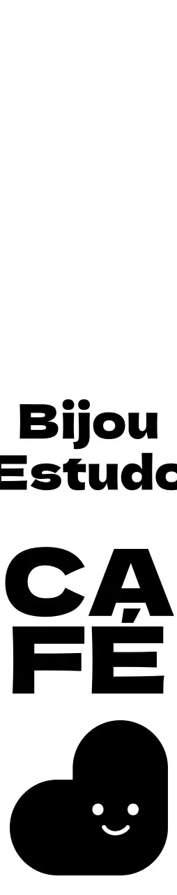 Logótipo de sala de leitura de café de estudo num tipo de letra arredondado