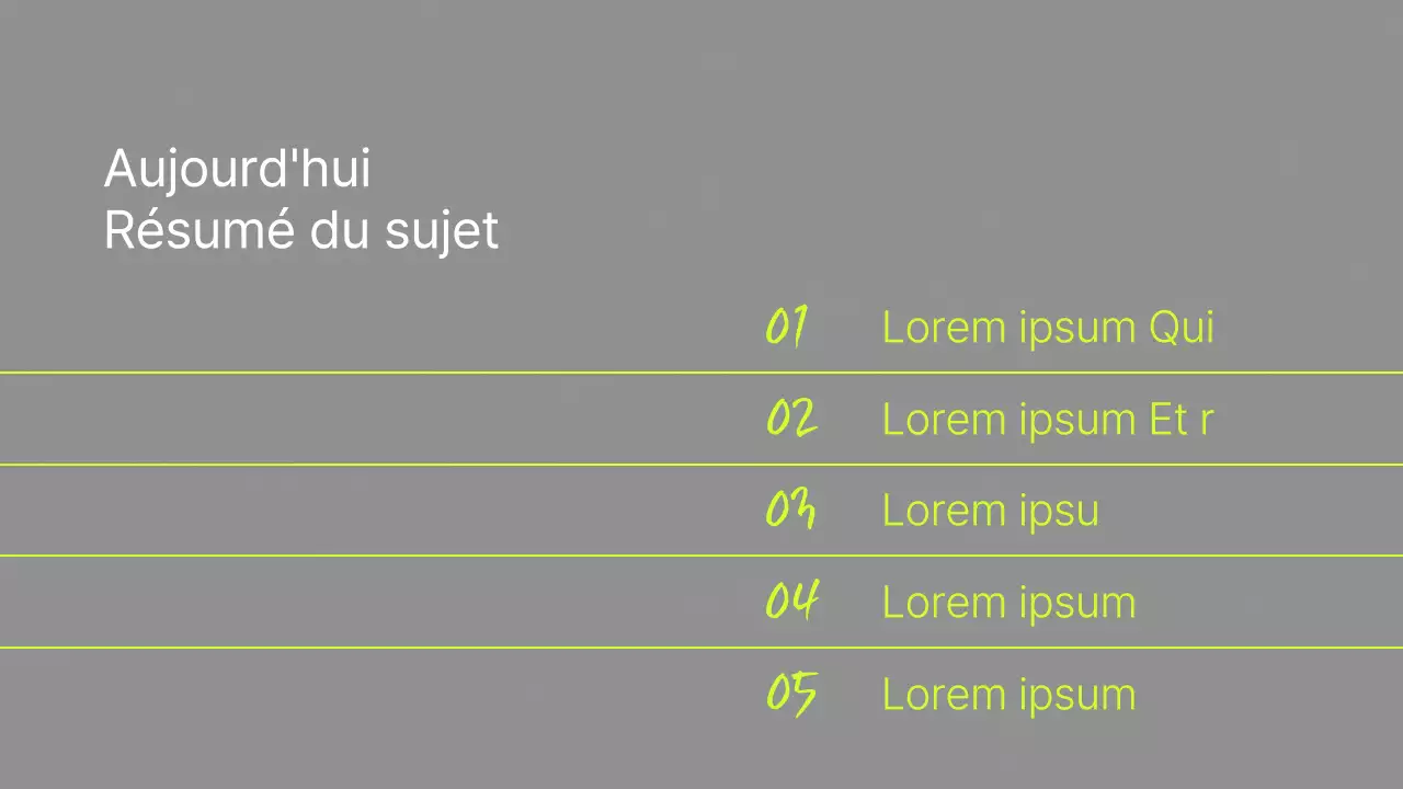 Tutoriel d'écriture simple en gris et couleurs fluorescentes
