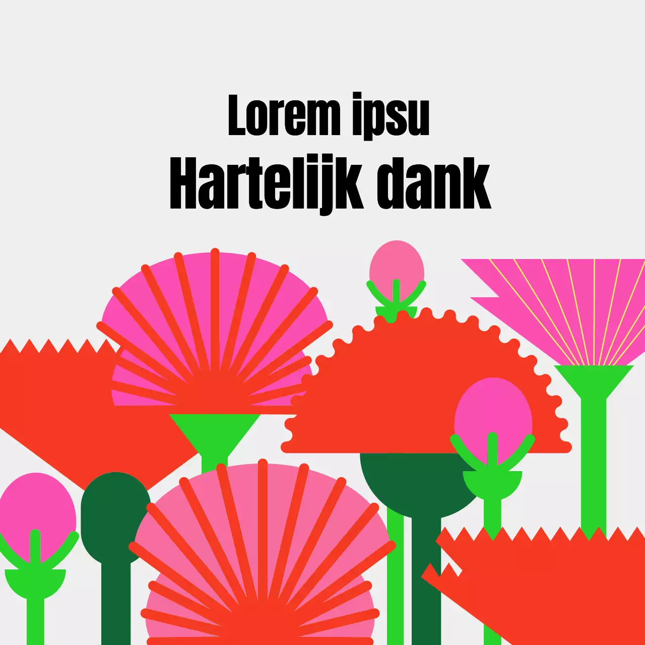 Een veld met anjers voor lerarendag op een heldere achtergrond