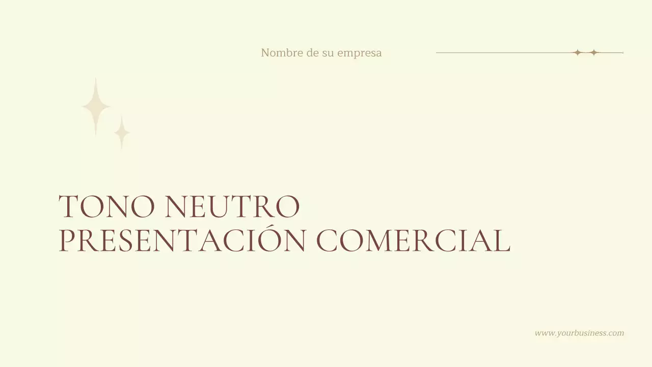 Presentación de la empresa Beige Natural Business