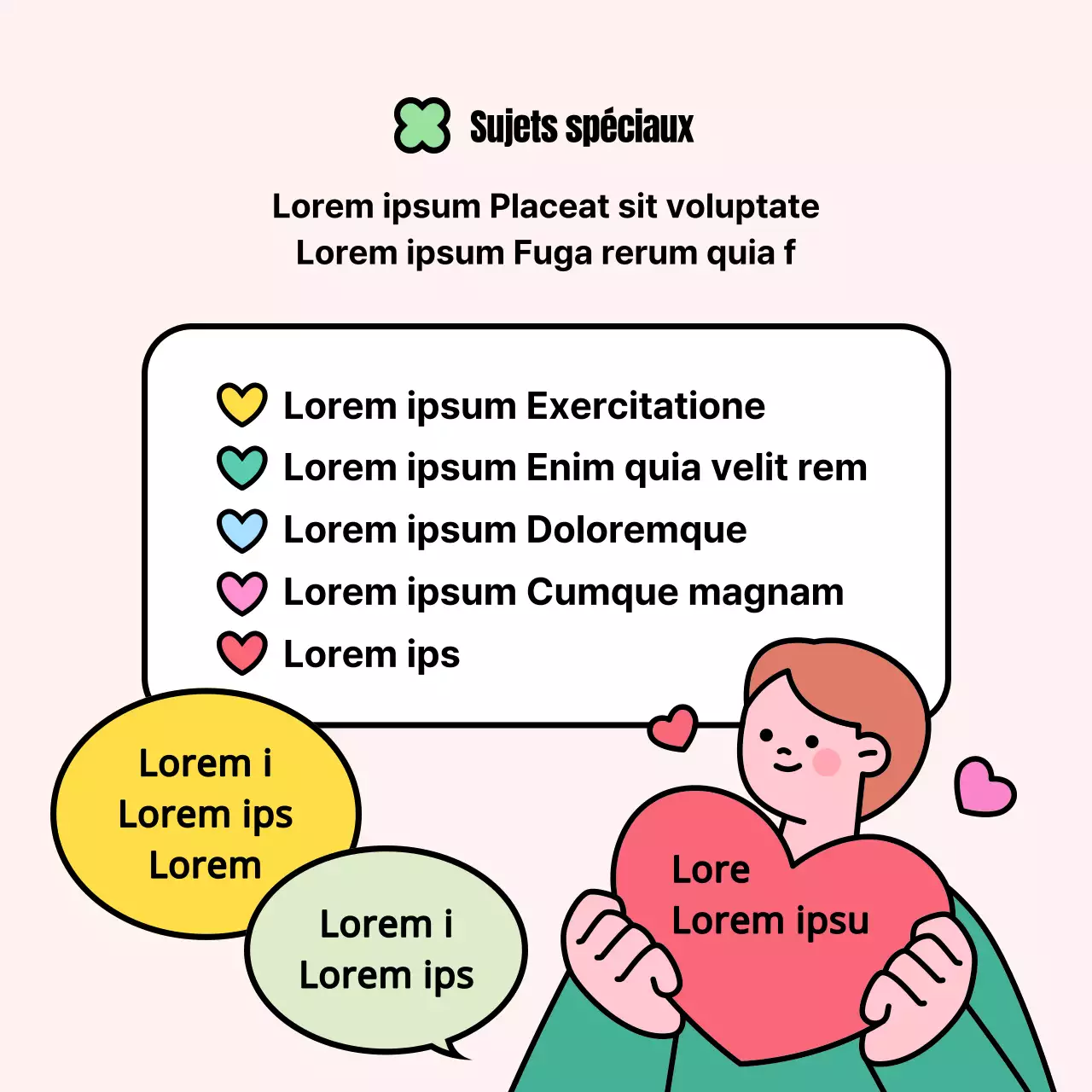 Promouvoir les offres spéciales jaunes et bleues pour les parents