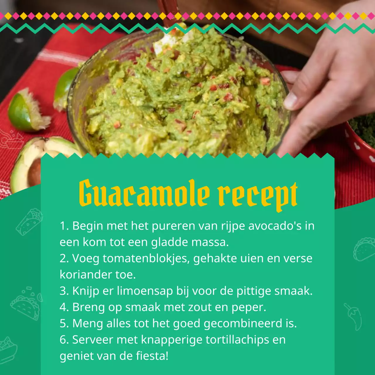 Traditioneel geel Cinco de Mayo-recept