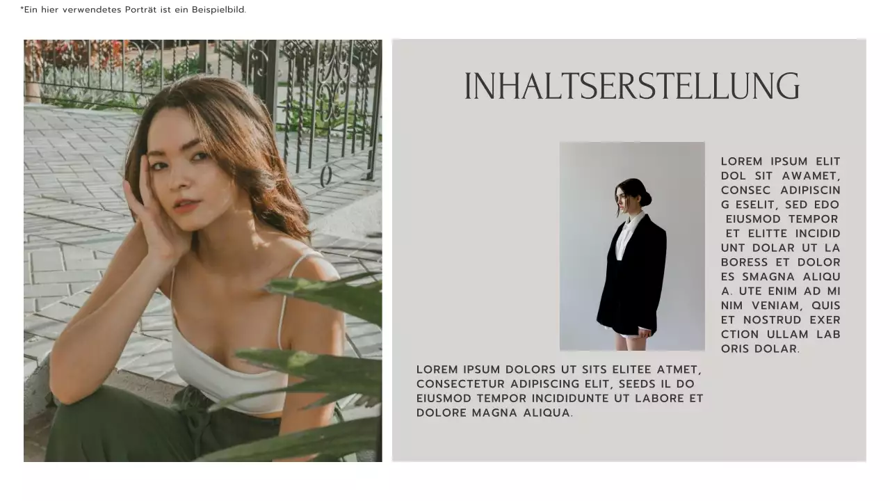 Grau und Khaki Trend Fashion Stylist Blog Promotion