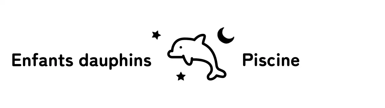 Design mignon avec de jolies illustrations de dauphins