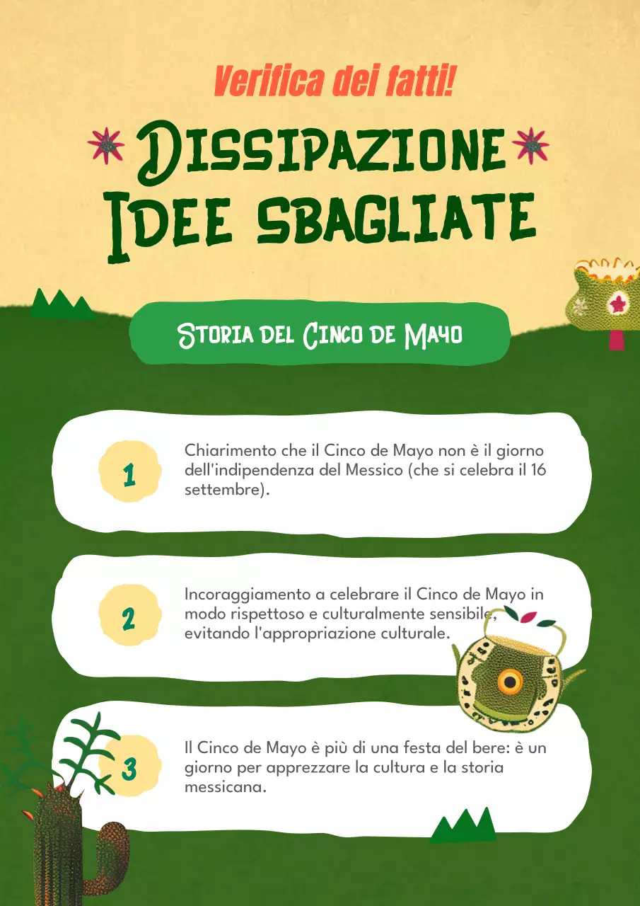 Simpatico poster vintage di concetto messicano in verde