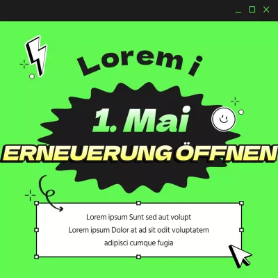 Eine kitschige Ankündigung der Wiedereröffnung mit einem Hintergrund zur Lage der Nation