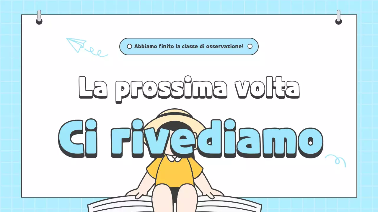 Risorse per la lezione di osservazione dei genitori in azzurro