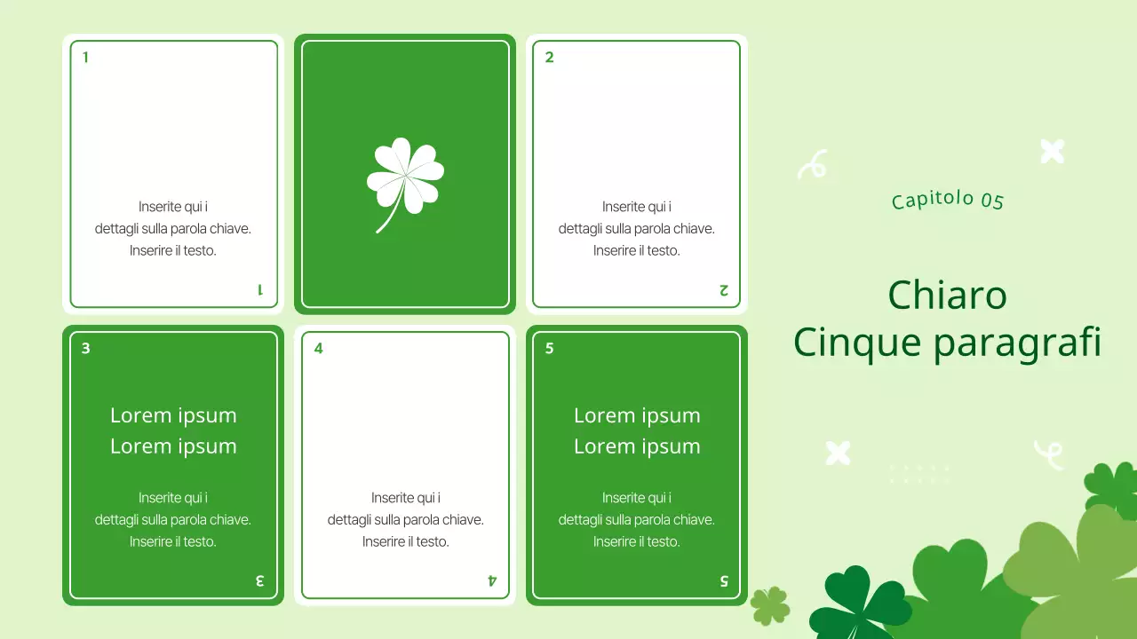 Graziosa proposta di sfondo a quadrifoglio con verde e foglie di loto