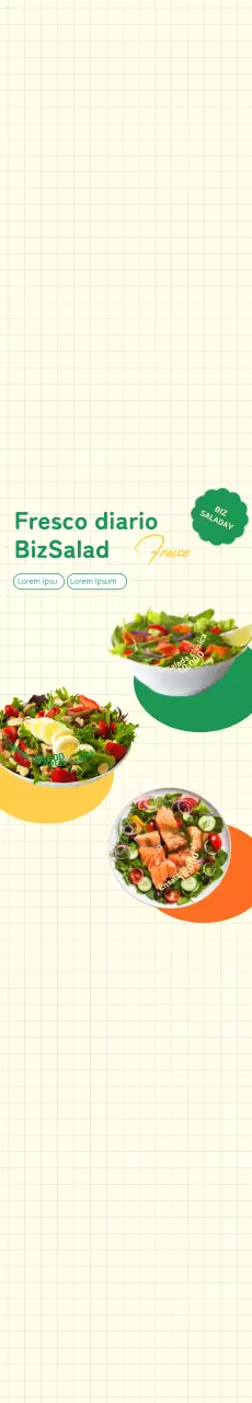 Tienda de ensaladas verdes y frescas