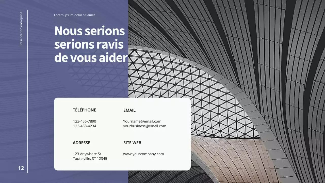 Purple Blue Modern Business Introduction de l'entreprise