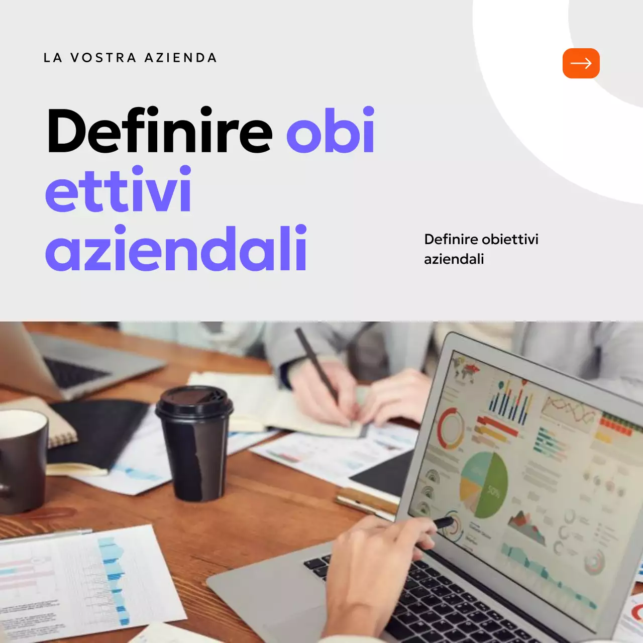 Nero Arancione e Viola Semplice strategia di pianificazione aziendale