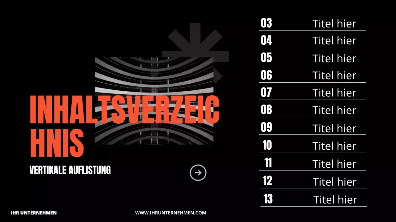 Orange Bold Business Unternehmen Einführung