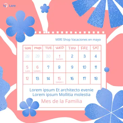 Un anuncio navideño pop-art en rosa y azul