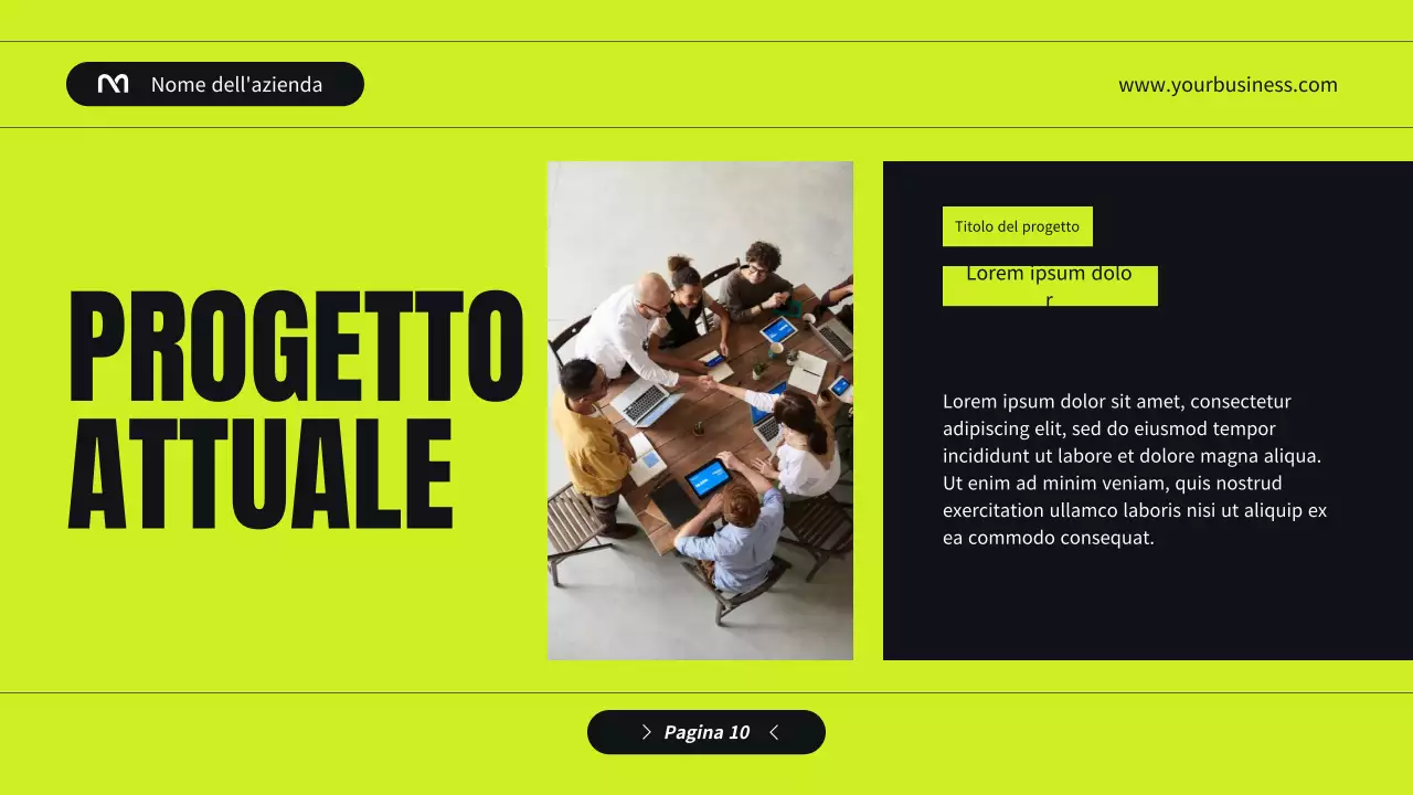 Profilo aziendale di Black and Green Modern Introduzione dell'azienda