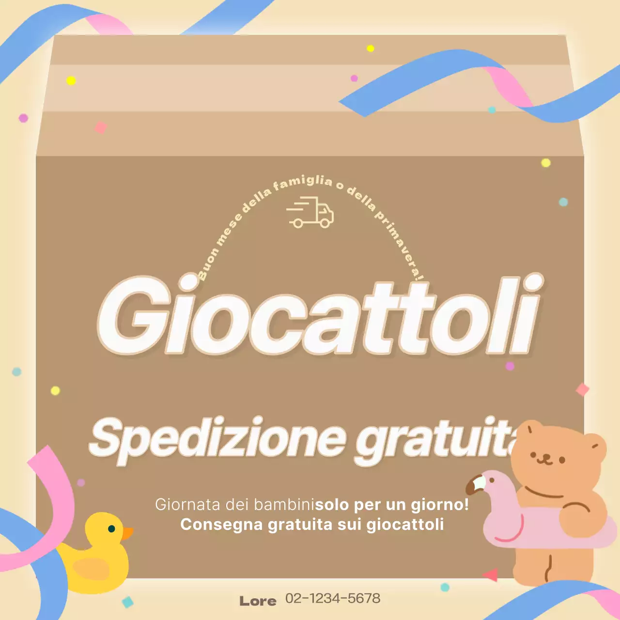 Promuovere un semplice evento per la Giornata dei bambini in beige