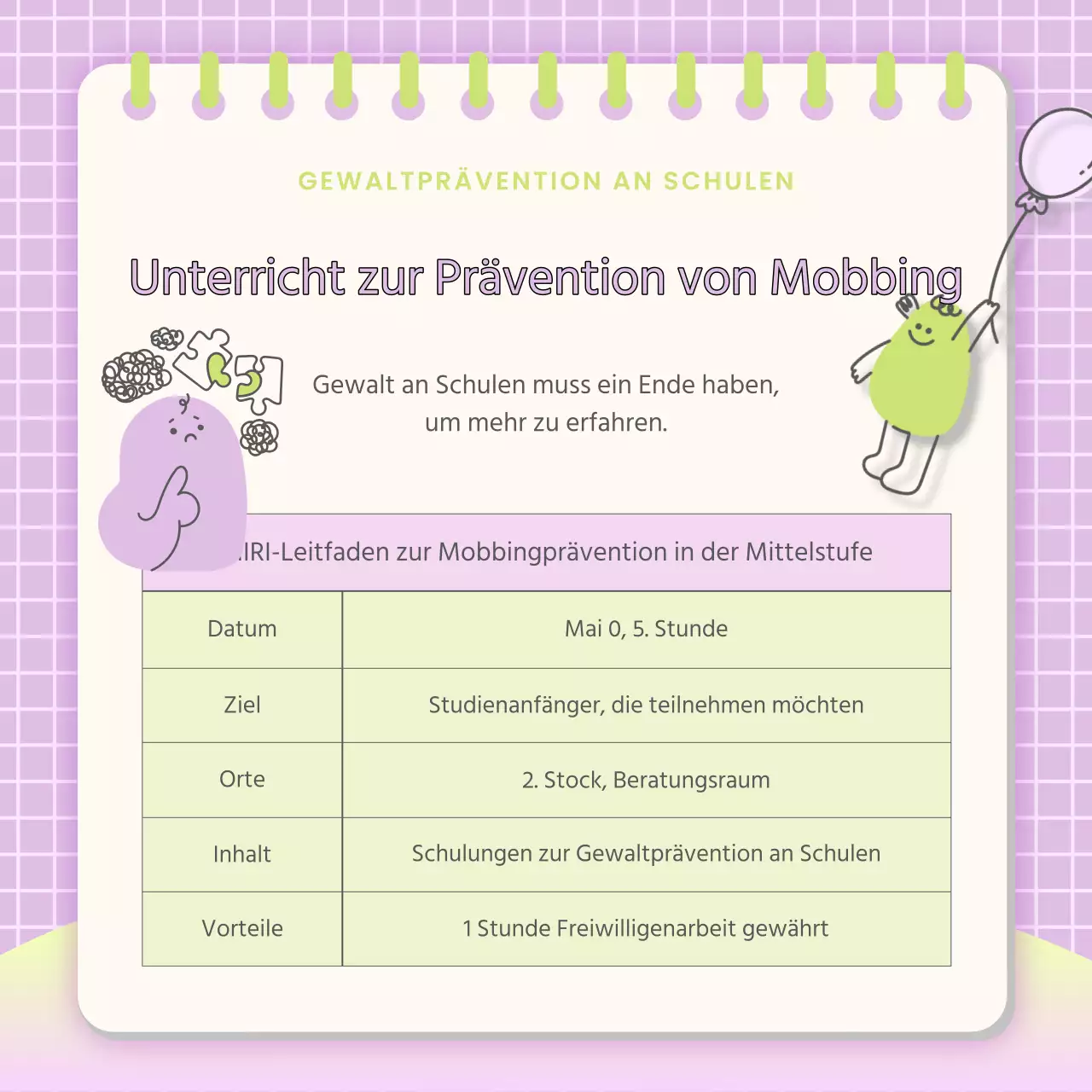 Rosafarbene und hellblaue Beiträge zur Freundschaftskampagne