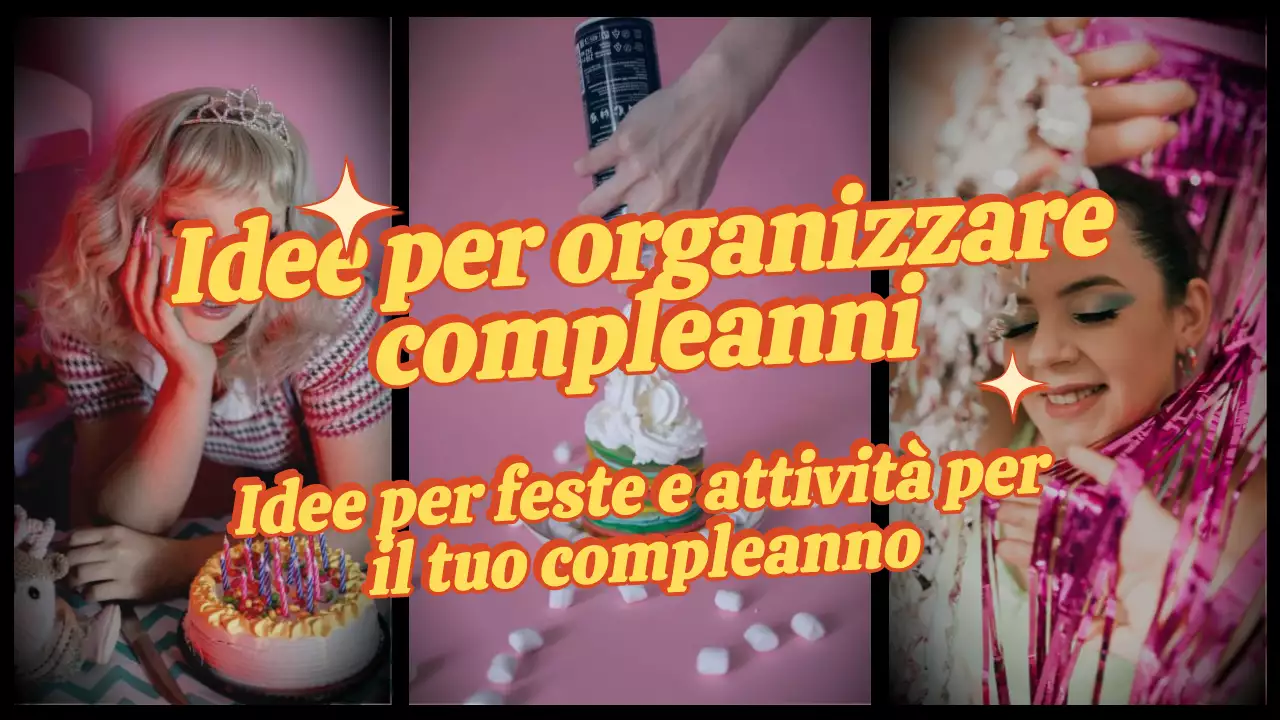 Giallo arancio Trendy Retro Photo Frame Compleanno Vlog