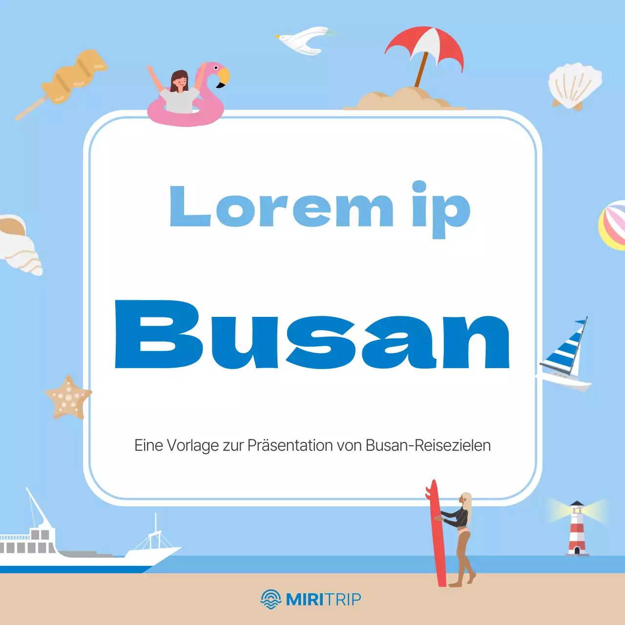 Förderung der hellblauen und beigen Stadtviertel von Busan