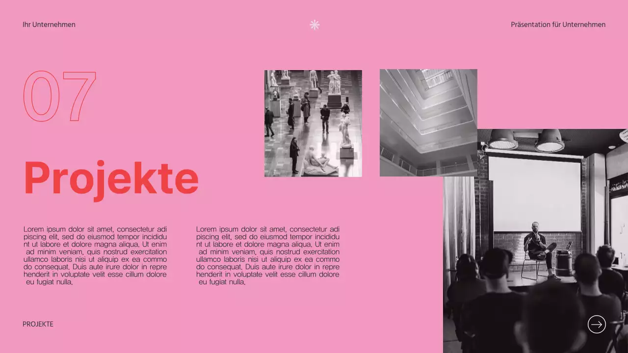 Soft Pink Clean Business Vorstellung des Unternehmens