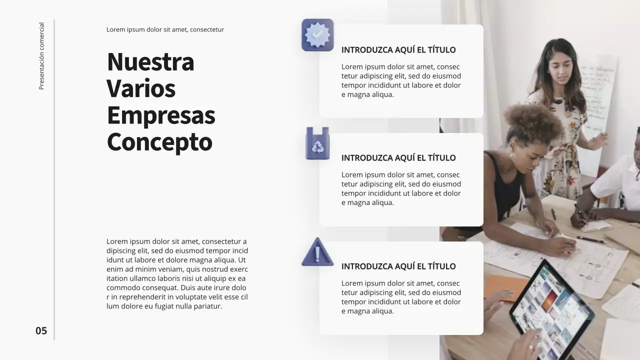 Purple Blue Presentación de una empresa moderna