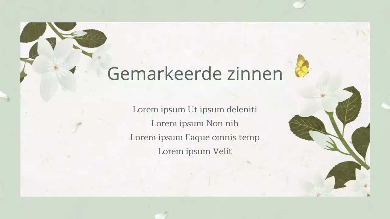 Oriëntaalse witte bloem plan voor eenjarigen