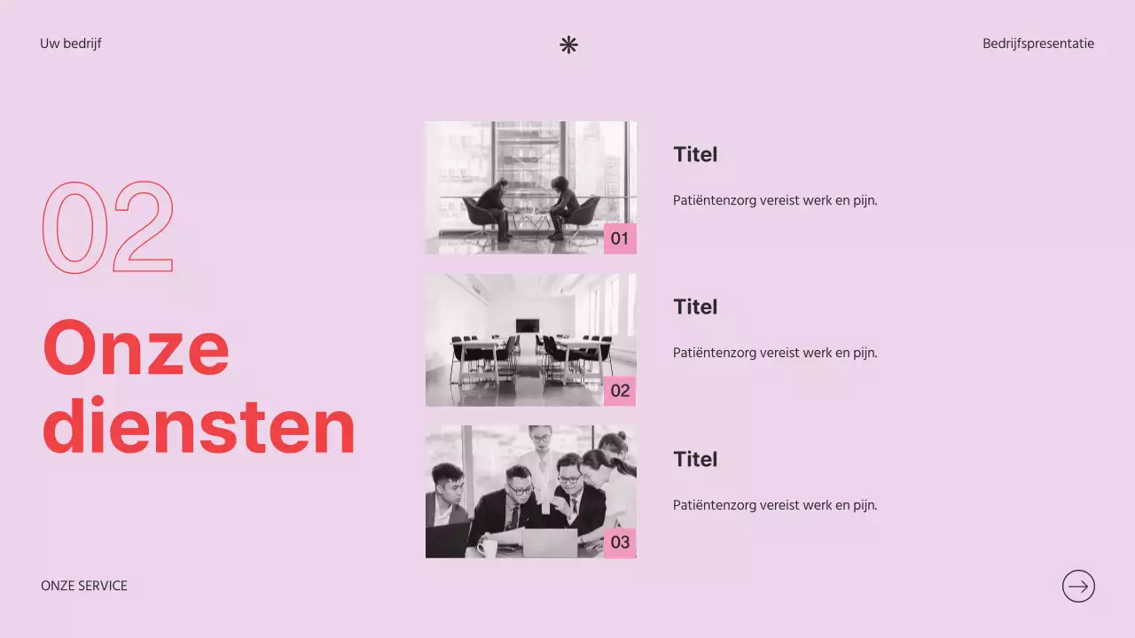 Soft Pink Clean Bedrijfsintroductie