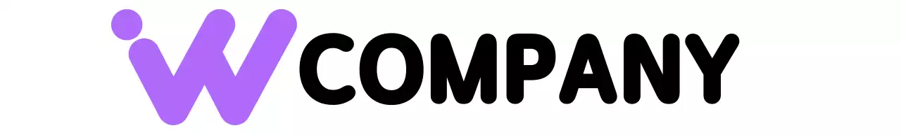 黒のアルファベットをシンプルにしたシンボルマークが入った会社ロゴ。