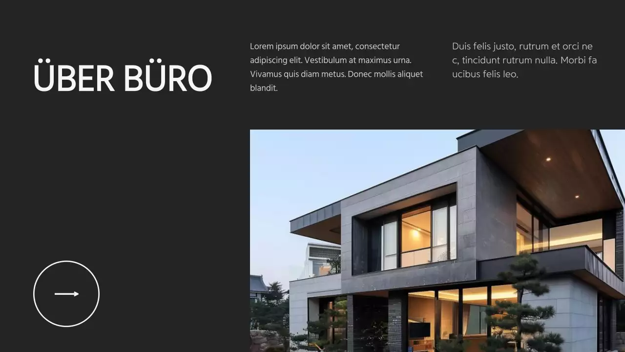 Schwarzes modernes Architekturbüro - Vorschlag