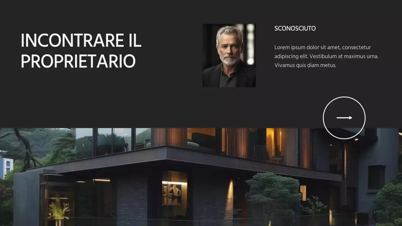 Proposta di ufficio architettonico moderno nero