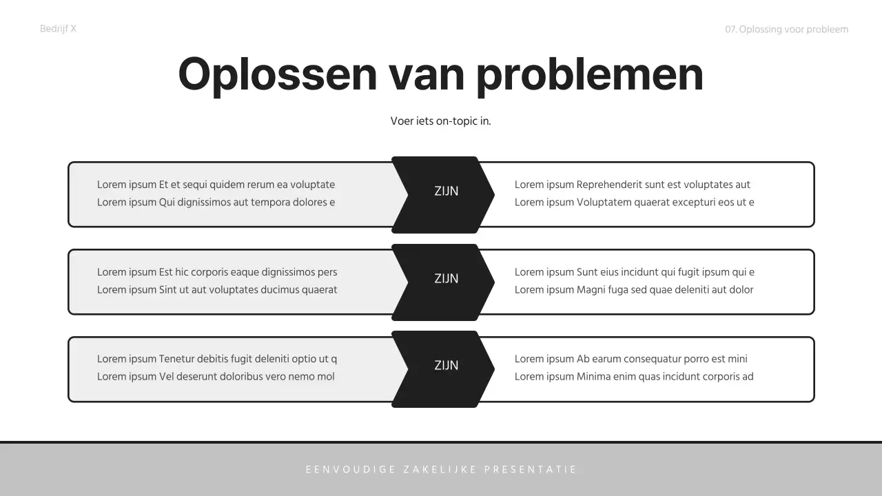 Een eenvoudige zakelijke sollicitatiebrief in grijs en zwart