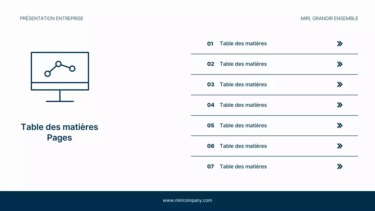 Un papier à en-tête simple en bleu marine et bleu clair pour votre entreprise