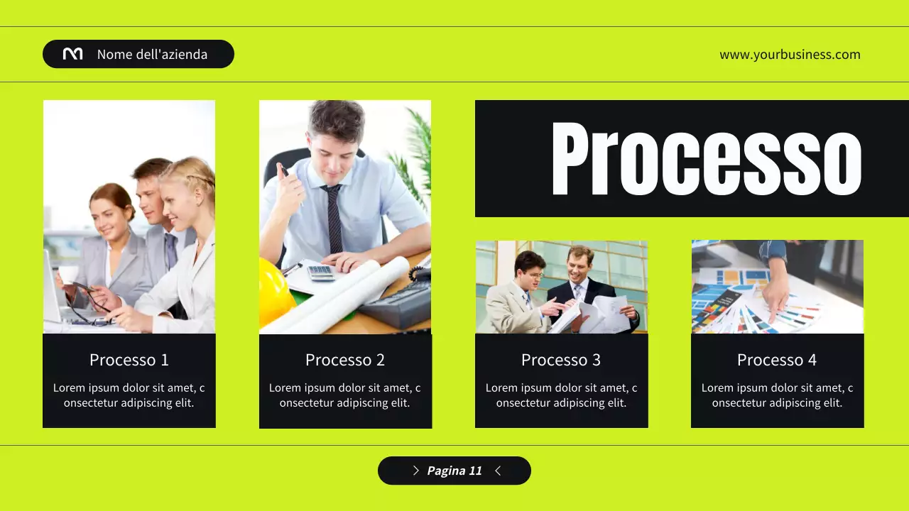 Profilo aziendale di Black and Green Modern Introduzione dell'azienda