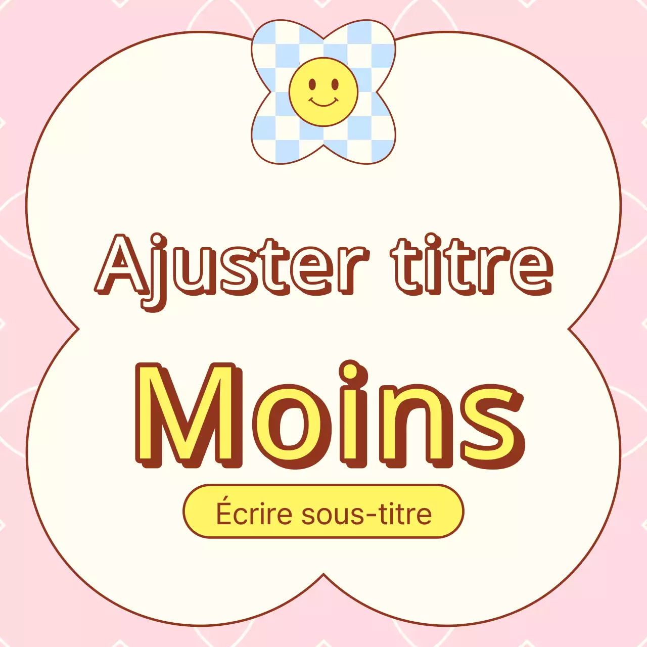 Annonce de vignettes printanières kitsch en jaune et bleu clair