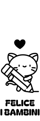 Insegnare ai bambini con simpatiche illustrazioni di gatti da disegno