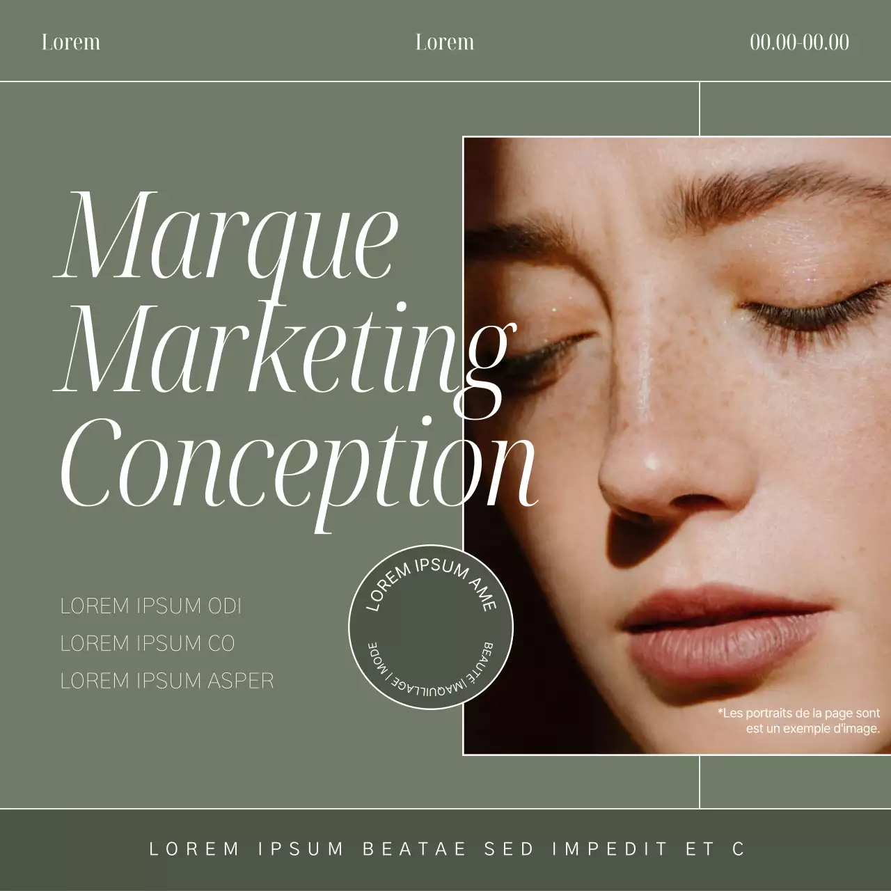 Promouvoir un kit de marque simple en kaki